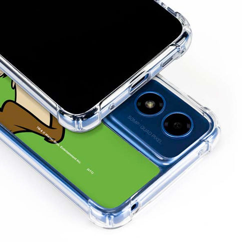 Looney Tunes Wile E Coyote Zoomed In Moto G 5G (2024) Clear Case